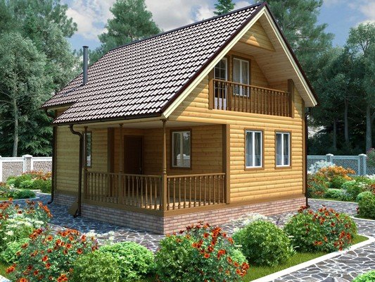 Дом из бруса 6х8 /96 м2/ №56