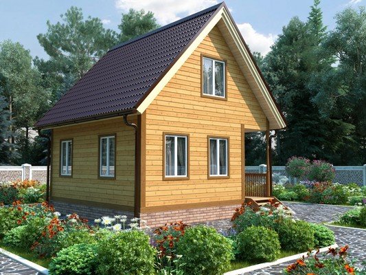 Дом из бруса 4,5х6 №5