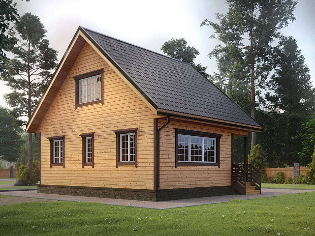 Дом из бруса 7х8 №44